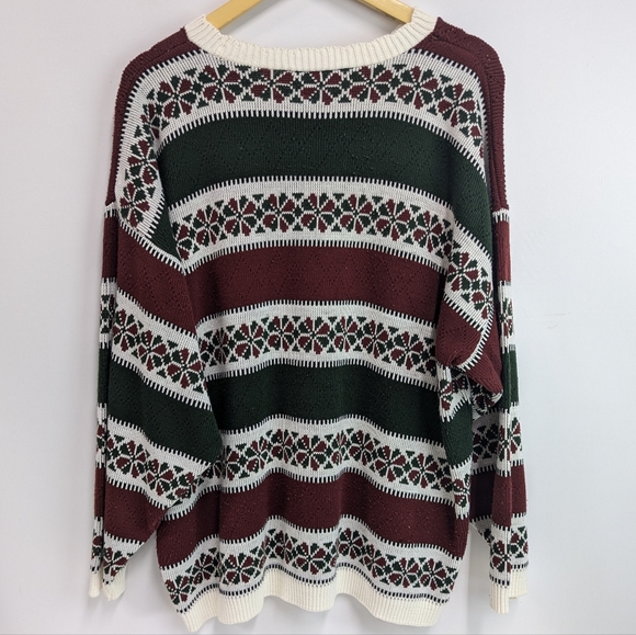 Vintage Tanto Pelo Italian Design Knit Sweater, 90's Style ltalian Sweater, XL - Picture 4 of 10